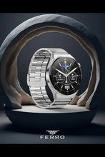 Load image into Gallery viewer, FERRO Watch Vip Android And Ios Compatible Silver Colored Steel Band