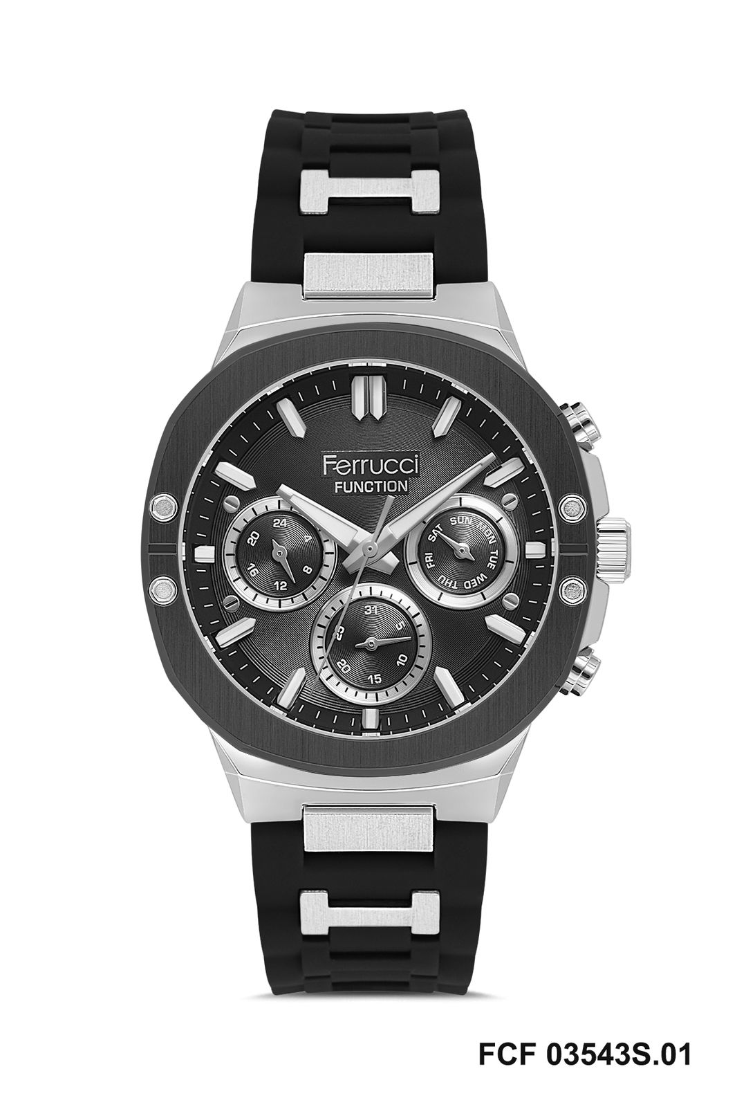 Ferrucci FCF 03543S-01 For Men | Watches | MEN | RUBBER
