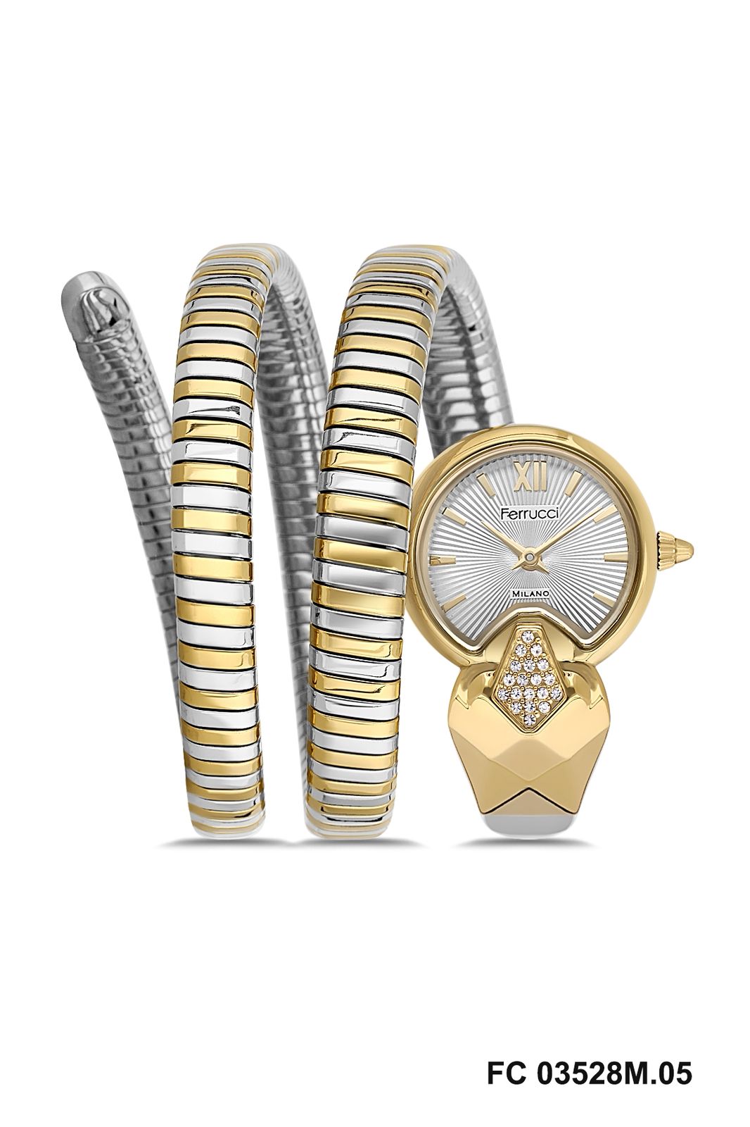 Ferrucci Snake Milano – Two-Tone Wrap Watch (FC03528M.05) | Watches | WOMEN | women snake