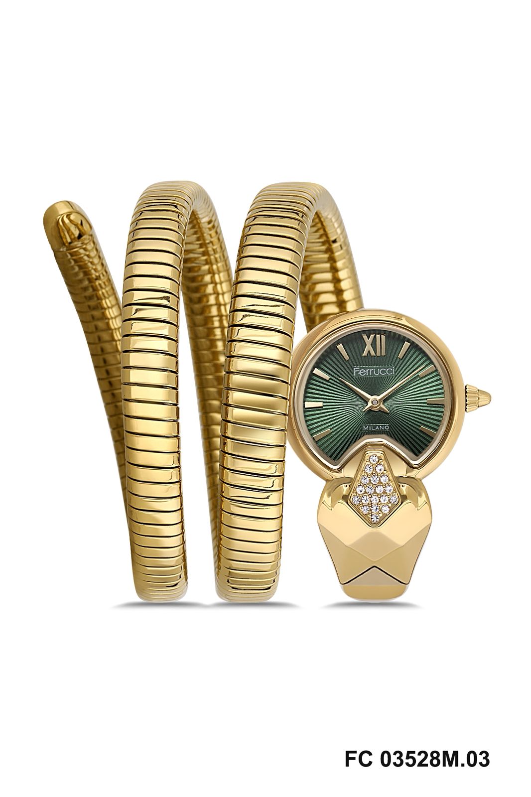 Ferrucci Snake Milano – Emerald Green Wrap Watch (FC03528M.03) | Watches | WOMEN | women snake Ferrucci Snake Milano – Emerald Green Wrap Watch (FC03528M.03) | Watches | WOMEN | women snake