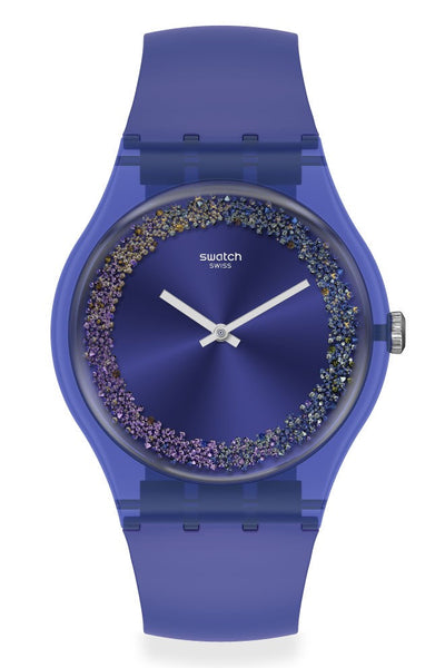 SWATCH PURPLE RINGS SUOV106 FOR WOMEN | Watches | BLUE | PURPLE | RUBBER | WOMEN